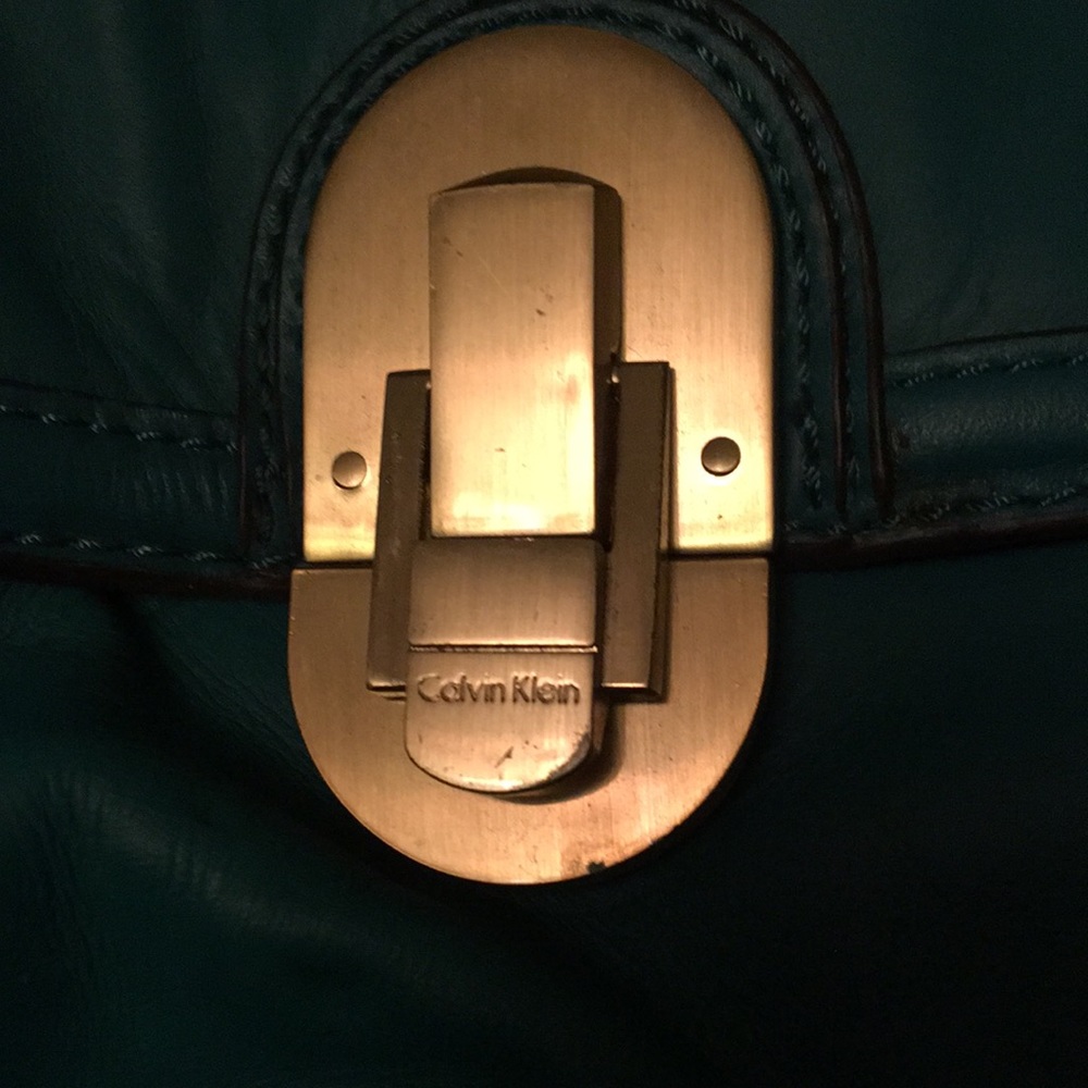 Calvin Klein Teal hobo leather bag - Picture 2 of 5